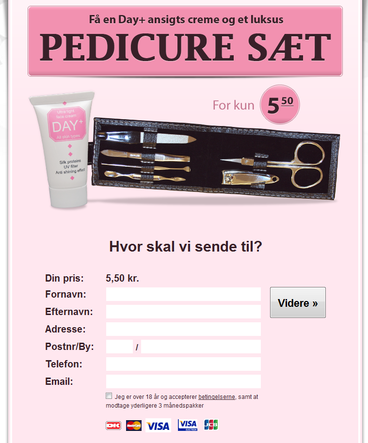 God landing page Pedicure