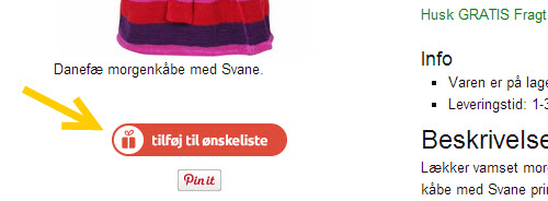 addwish tilfoej til oenskeliste